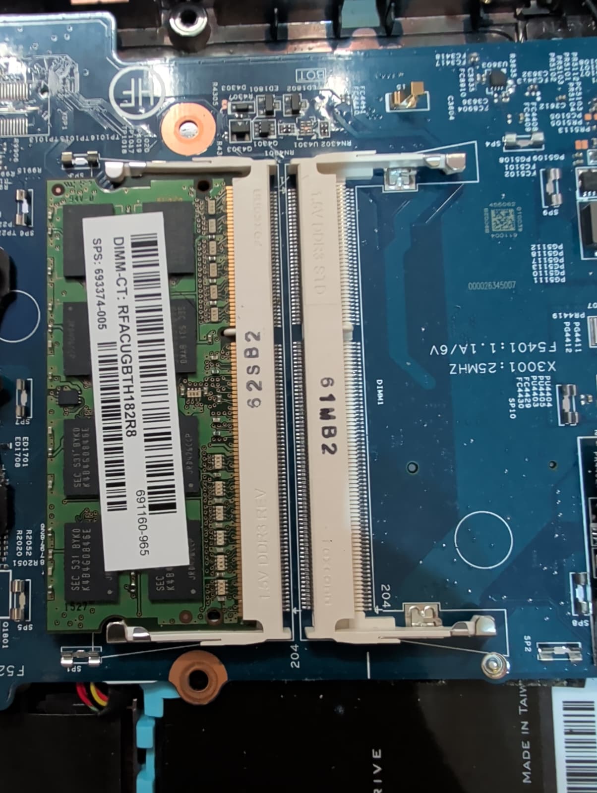 Laptop RAM and hardware cleanup during a tune-up repair